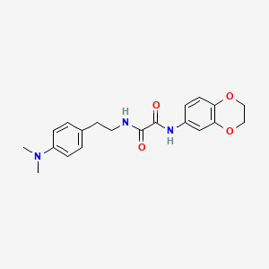 molecular formula C20H23N3O4 B2634389 N-(2,3-dihydro-1,4-benzodioxin-6-yl)-N'-{2-[4-(dimethylamino)phenyl]ethyl}ethanediamide CAS No. 953986-45-3