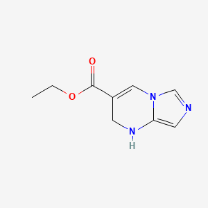 molecular formula C9H11N3O2 B2634480 ethyl 1H,2H-imidazo[1,5-a]pyrimidine-3-carboxylate CAS No. 2344678-81-3
