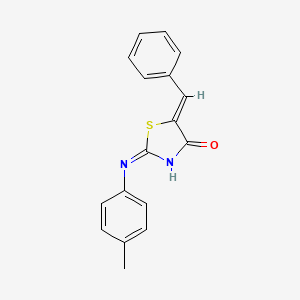 B2634614 (2Z,5Z)-5-benzylidene-2-(p-tolylimino)thiazolidin-4-one CAS No. 34798-17-9