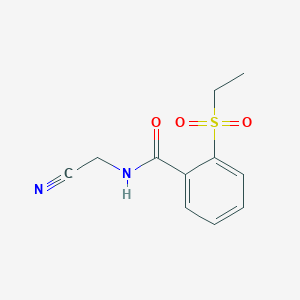 molecular formula C11H12N2O3S B2634631 N-(cyanomethyl)-2-(ethanesulfonyl)benzamide CAS No. 1355633-78-1