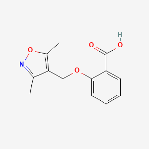 molecular formula C13H13NO4 B2634638 2-[(3,5-Dimethylisoxazol-4-yl)methoxy]benzoic acid CAS No. 742120-03-2