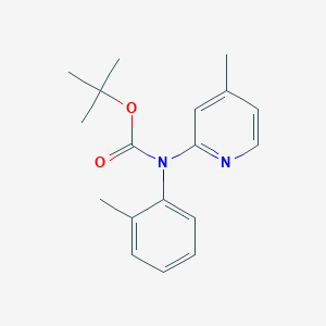 molecular formula C18H22N2O2 B2634641 Tert-butyl N-(2-methylphenyl)-N-(4-methylpyridin-2-yl)carbamate CAS No. 1260759-86-1