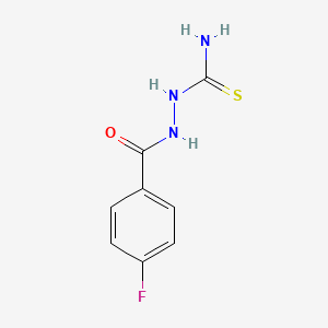 molecular formula C8H8FN3OS B2634661 2-(4-Fluorobenzoyl)hydrazinecarbothioamide CAS No. 831-38-9
