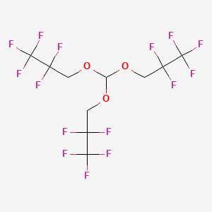 molecular formula C10H7F15O3 B2634716 Tris(2,2,3,3,3-pentafluoropropyl)orthoformate CAS No. 917379-07-8