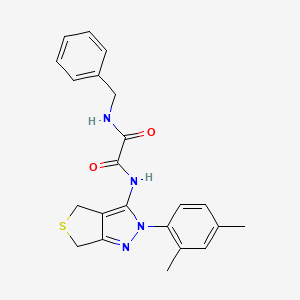 molecular formula C22H22N4O2S B2634718 N'-benzyl-N-[2-(2,4-dimethylphenyl)-2H,4H,6H-thieno[3,4-c]pyrazol-3-yl]ethanediamide CAS No. 899993-87-4