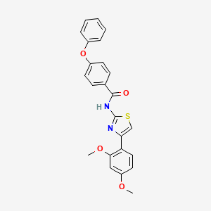 molecular formula C24H20N2O4S B2634760 N-[4-(2,4-dimethoxyphenyl)-1,3-thiazol-2-yl]-4-phenoxybenzamide CAS No. 361481-78-9
