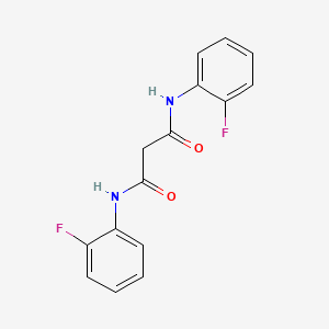 molecular formula C15H12F2N2O2 B2634820 N,N'-bis(2-fluorophenyl)propanediamide CAS No. 152167-97-0