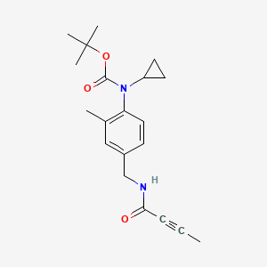 Tert-butyl N-[4-[(but-2-ynoylamino)methyl]-2-methylphenyl]-N-cyclopropylcarbamate