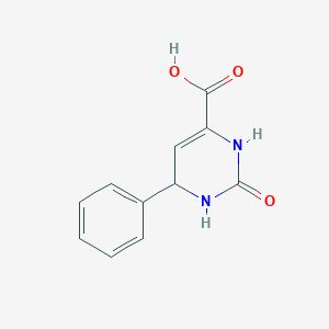 molecular formula C11H10N2O3 B2635038 2-Oxo-6-phenyl-1,2,3,6-tetrahydro-pyrimidine-4-carboxylic acid CAS No. 304443-33-2