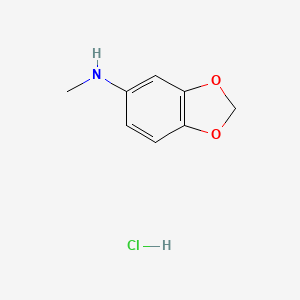 molecular formula C8H10ClNO2 B2635041 N-Methyl-1,3-benzodioxol-5-amine;hydrochloride CAS No. 116532-62-8
