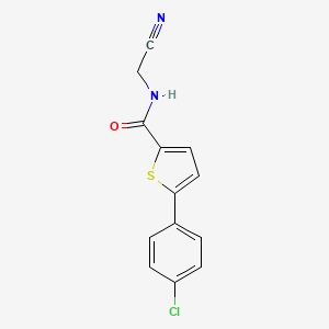 B2635062 5-(4-Chlorophenyl)-N-(cyanomethyl)thiophene-2-carboxamide CAS No. 1394764-60-3