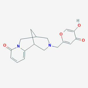 3-[(5-hydroxy-4-oxo-4H-pyran-2-yl)methyl]-1,2,3,4,5,6-hexahydro-8H-1,5-methanopyrido[1,2-a][1,5]diazocin-8-one