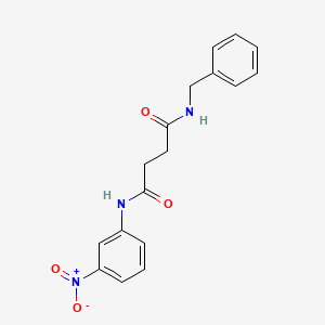 N-benzyl-N'-(3-nitrophenyl)butanediamide