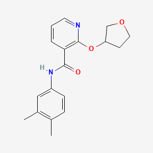 N-(3,4-dimethylphenyl)-2-((tetrahydrofuran-3-yl)oxy)nicotinamide