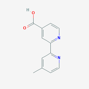 molecular formula C12H10N2O2 B026352 4'-Methyl-2,2'-bipyridine-4-carboxylic acid CAS No. 103946-54-9