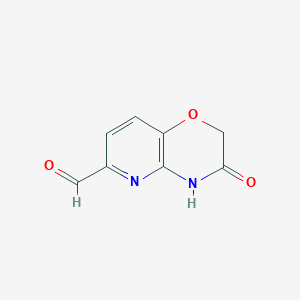 molecular formula C8H6N2O3 B2635248 3-Oxo-3,4-dihydro-2H-pyrido[3,2-b][1,4]oxazine-6-carbaldehyde CAS No. 443956-11-4