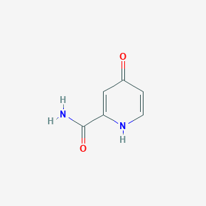 molecular formula C6H6N2O2 B026353 4-Oxo-1,4-dihydropyridine-2-carboxamide CAS No. 100047-35-6