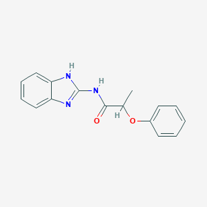 molecular formula C16H15N3O2 B263537 N-(1H-benzimidazol-2-yl)-2-phenoxypropanamide 