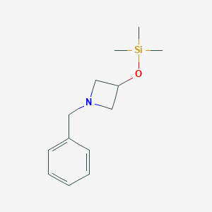 molecular formula C13H21NOSi B026354 1-Benzyl-3-trimethylsilyloxy-azetidine CAS No. 111043-42-6