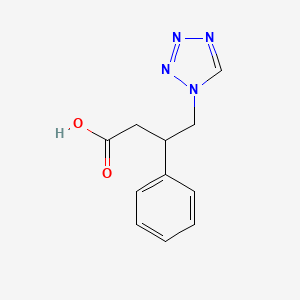 3-Phenyl-4-(tetrazol-1-yl)butanoic acid