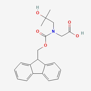 2-[9H-Fluoren-9-ylmethoxycarbonyl-(2-hydroxy-2-methylpropyl)amino]acetic acid