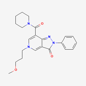 5-(3-methoxypropyl)-2-phenyl-7-(piperidine-1-carbonyl)-2H-pyrazolo[4,3-c]pyridin-3(5H)-one