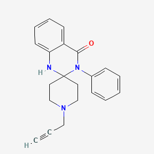 molecular formula C21H21N3O B2635438 3-phenyl-1'-prop-2-ynylspiro[1H-quinazoline-2,4'-piperidine]-4-one CAS No. 1333541-48-2