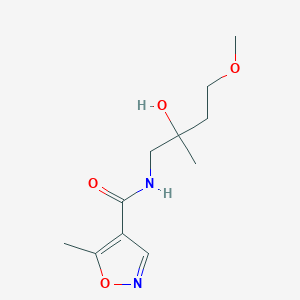 molecular formula C11H18N2O4 B2635453 N-(2-hydroxy-4-methoxy-2-methylbutyl)-5-methyl-1,2-oxazole-4-carboxamide CAS No. 1987511-41-0