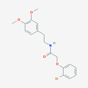 molecular formula C18H20BrNO4 B2635458 2-(2-bromophenoxy)-N-[2-(3,4-dimethoxyphenyl)ethyl]acetamide CAS No. 307537-35-5