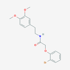 2-(2-bromophenoxy)-N-[2-(3,4-dimethoxyphenyl)ethyl]acetamide