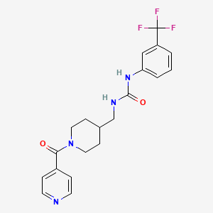 1-((1-Isonicotinoylpiperidin-4-yl)methyl)-3-(3-(trifluoromethyl)phenyl)urea