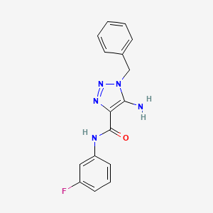 5-amino-1-benzyl-N-(3-fluorophenyl)-1H-1,2,3-triazole-4-carboxamide
