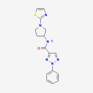 2-phenyl-N-(1-(thiazol-2-yl)pyrrolidin-3-yl)-2H-1,2,3-triazole-4-carboxamide