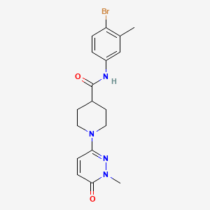 N-(4-bromo-3-methylphenyl)-1-(1-methyl-6-oxo-1,6-dihydropyridazin-3-yl)piperidine-4-carboxamide