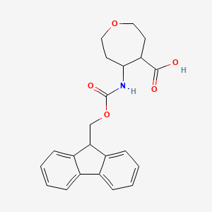 5-(9H-Fluoren-9-ylmethoxycarbonylamino)oxepane-4-carboxylic acid