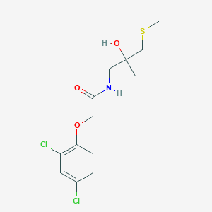 2-(2,4-dichlorophenoxy)-N-(2-hydroxy-2-methyl-3-(methylthio)propyl)acetamide