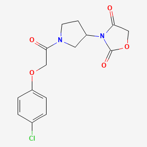 3-(1-(2-(4-Chlorophenoxy)acetyl)pyrrolidin-3-yl)oxazolidine-2,4-dione