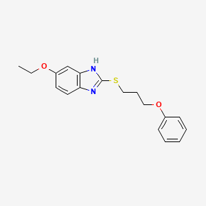 5-ethoxy-2-((3-phenoxypropyl)thio)-1H-benzo[d]imidazole