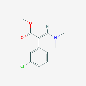 methyl (E)-2-(3-chlorophenyl)-3-(dimethylamino)-2-propenoate