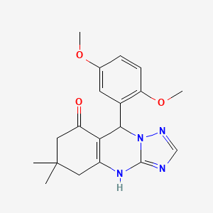 9-(2,5-dimethoxyphenyl)-6,6-dimethyl-5,6,7,9-tetrahydro-[1,2,4]triazolo[5,1-b]quinazolin-8(4H)-one