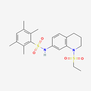 N-(1-(ethylsulfonyl)-1,2,3,4-tetrahydroquinolin-7-yl)-2,3,5,6-tetramethylbenzenesulfonamide
