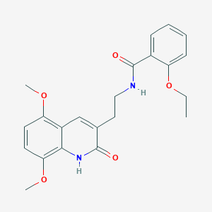 N-[2-(5,8-dimethoxy-2-oxo-1H-quinolin-3-yl)ethyl]-2-ethoxybenzamide