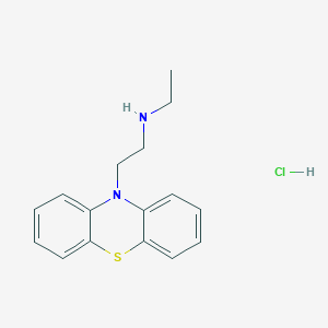 molecular formula C16H19ClN2S B2635540 N-Ethyl-2-phenothiazin-10-ylethanamine;hydrochloride CAS No. 2095409-89-3