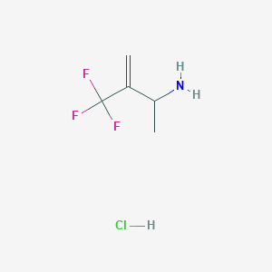 3-(Trifluoromethyl)but-3-en-2-amine;hydrochloride