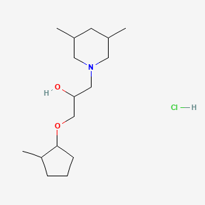 1-(3,5-Dimethylpiperidin-1-yl)-3-((2-methylcyclopentyl)oxy)propan-2-ol hydrochloride