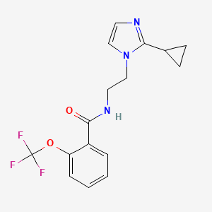 N-(2-(2-cyclopropyl-1H-imidazol-1-yl)ethyl)-2-(trifluoromethoxy)benzamide