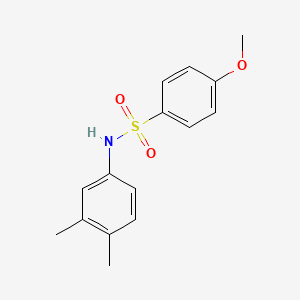 molecular formula C15H17NO3S B2635555 N-(3,4-dimethylphenyl)-4-methoxybenzenesulfonamide CAS No. 329941-86-8