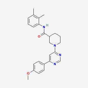 molecular formula C25H28N4O2 B2635565 N-(2,3-dimethylphenyl)-1-[6-(4-methoxyphenyl)pyrimidin-4-yl]piperidine-3-carboxamide CAS No. 1396866-30-0