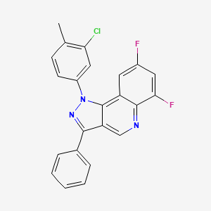 molecular formula C23H14ClF2N3 B2635601 1-(3-chloro-4-methylphenyl)-6,8-difluoro-3-phenyl-1H-pyrazolo[4,3-c]quinoline CAS No. 901267-22-9