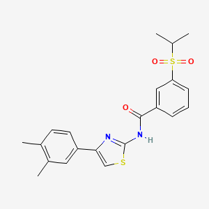 N-(4-(3,4-dimethylphenyl)thiazol-2-yl)-3-(isopropylsulfonyl)benzamide